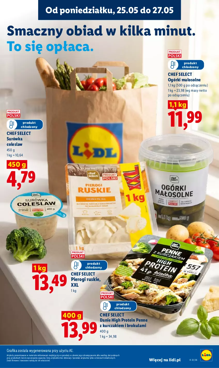 Gazetka promocyjna Lidl - Gazetka ważna od 25.05 do 27.05 - ważna 25.05 do 27.05.2026 - strona 53 - produkty: Gra, Grafika, Kurczak, Penne, Pierogi, Surówka, Surówka coleslaw