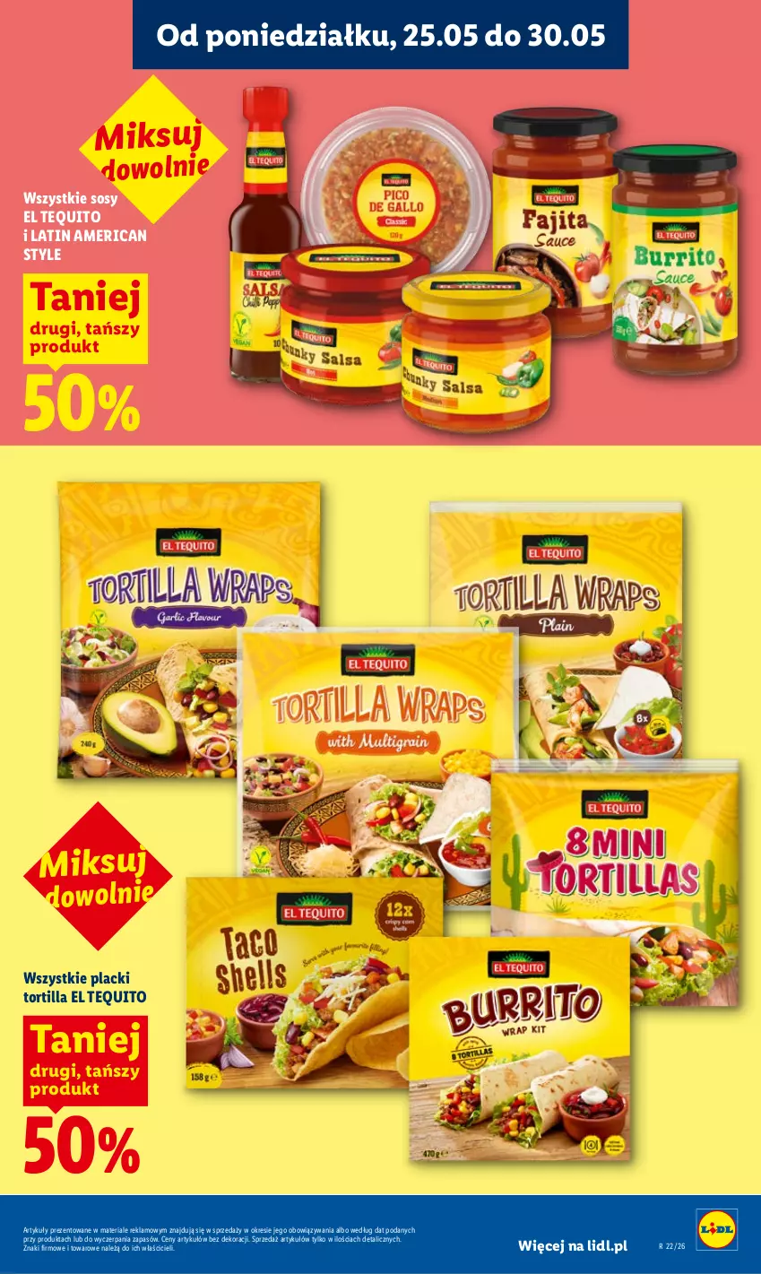 Gazetka promocyjna Lidl - Gazetka ważna od 25.05 do 27.05 - ważna 25.05 do 27.05.2026 - strona 57 - produkty: Lack, Sos, Tortilla