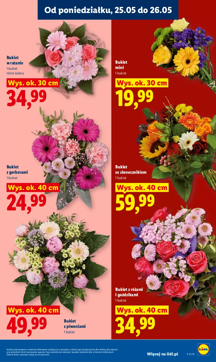 Gazetka promocyjna Lidl - Gazetka ważna od 25.05 do 27.05 - ważna 25.05 do 27.05.2026 - strona 7 - produkty: Bukiet, Gerber, Piwo, Róża