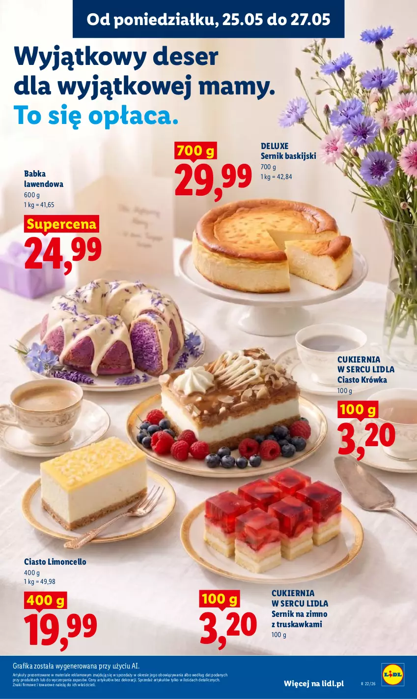 Gazetka promocyjna Lidl - Gazetka ważna od 25.05 do 27.05 - ważna 25.05 do 27.05.2026 - strona 83 - produkty: Babka, Cukier, Deser, Gra, Grafika, Ser