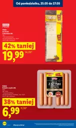 Gazetka promocyjna Lidl - Gazetka ważna od 25.05 do 27.05 - Gazetka - ważna od 27.05 do 27.05.2026 - strona 16 - produkty: Ser, Parówki, Parówki z szynki, Cars, PIKOK, Pilos