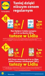 Gazetka promocyjna Lidl - Gazetka ważna od 25.05 do 27.05 - Gazetka - ważna od 27.05 do 27.05.2026 - strona 28 - produkty: Deser owocowy, HiPP, Banany, Ser, Por, O nas, NAN Optipro, Deser, Nestlé, Jabłka, Mleko