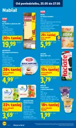 Gazetka promocyjna Lidl - Gazetka ważna od 25.05 do 27.05 - Gazetka - ważna od 27.05 do 27.05.2026 - strona 52 - produkty: Cheddar, Ser, Mus, Jogurt, Kawa, Mlekovita, Mascarpone, Serek, Pilos, Edam, Müller, Mleko
