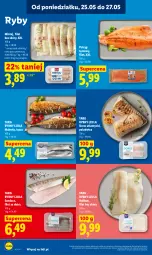 Gazetka promocyjna Lidl - Gazetka ważna od 25.05 do 27.05 - Gazetka - ważna od 27.05 do 27.05.2026 - strona 54 - produkty: Polędwica, Halibut, Pstrąg tęczowy, Tusz, Pstrąg, Mintaj, Dorsz, Sandacz