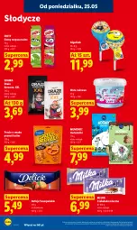 Gazetka promocyjna Lidl - Gazetka ważna od 25.05 do 27.05 - Gazetka - ważna od 27.05 do 27.05.2026 - strona 62 - produkty: Kawa, Wata cukrowa, Czekolada mleczna, Herbatniki, Precle, Czekolada, Delicje, Milka