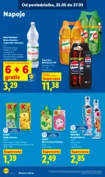 Gazetka promocyjna Lidl - Gazetka ważna od 25.05 do 27.05 - Gazetka - ważna od 27.05 do 27.05.2026 - strona 70 - produkty: Mus, Gra, 7up, Kaktus, Mirinda, Napoje, Pepsi, Muszynianka, Limonka, Kubuś Waterrr, Woda mineralna, Kubuś, Pokémon, Woda, Mango, Napój, Magnez