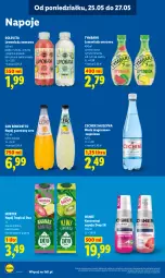 Gazetka promocyjna Lidl - Gazetka ważna od 25.05 do 27.05 - Gazetka - ważna od 27.05 do 27.05.2026 - strona 72 - produkty: Mus, Lemoniada, Tropical, Kaktus, Ananas, Kiwi, Napoje, Pomelo, Napój gazowany, Tymbark, Limonka, Szyna, Oshee, Arbuz, Woda, Wino, Napój, Mięta, Magnez, Grejpfrut, Hortex
