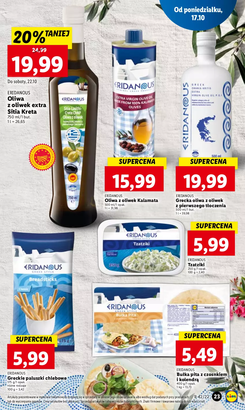 Gazetka promocyjna Lidl - GAZETKA - ważna 17.10 do 19.10.2022 - strona 25 - produkty: Bułka, Chleb, Kret, Oliwa, Oliwa z oliwek