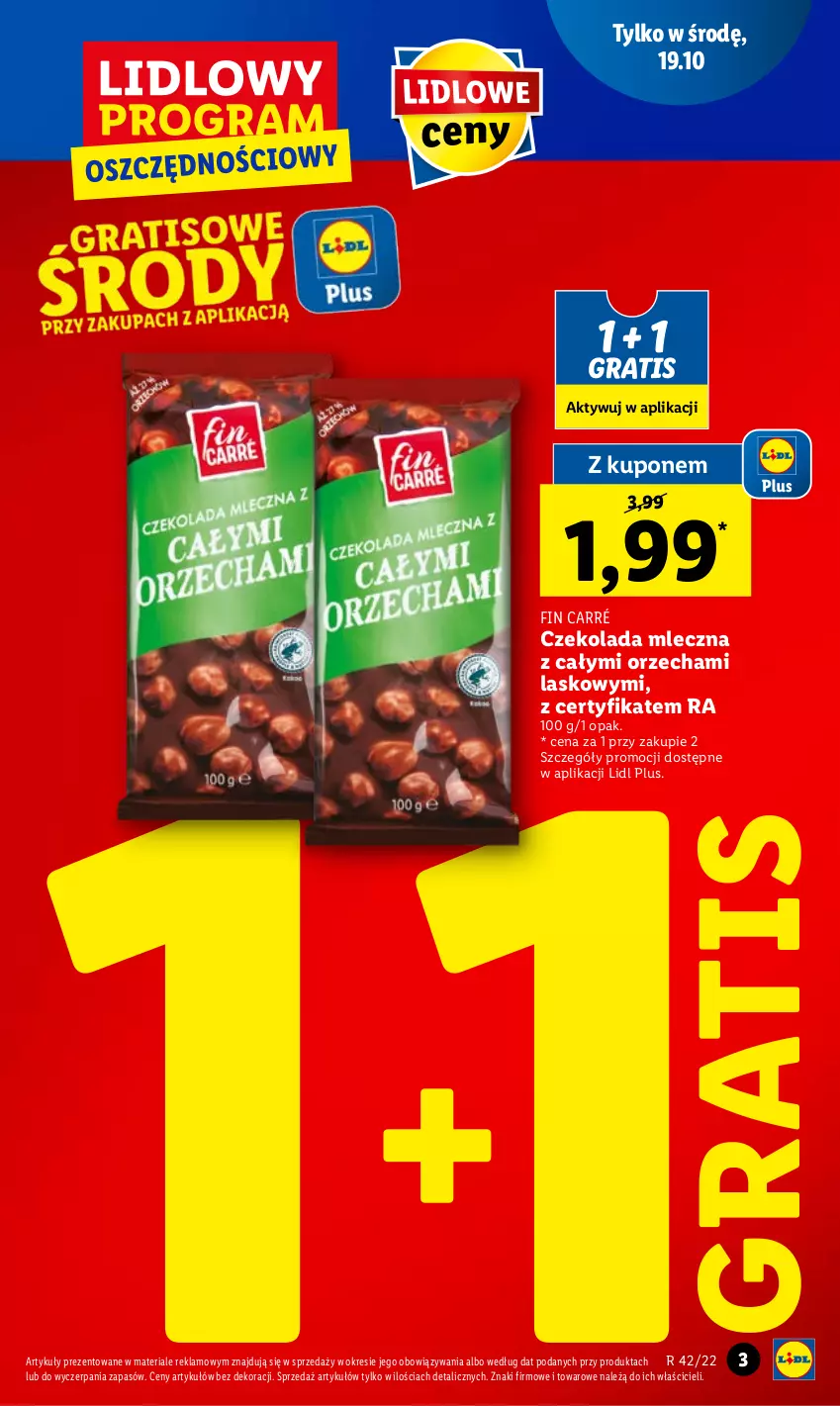 Gazetka promocyjna Lidl - GAZETKA - ważna 17.10 do 19.10.2022 - strona 3 - produkty: Czekolada, Czekolada mleczna, Gra