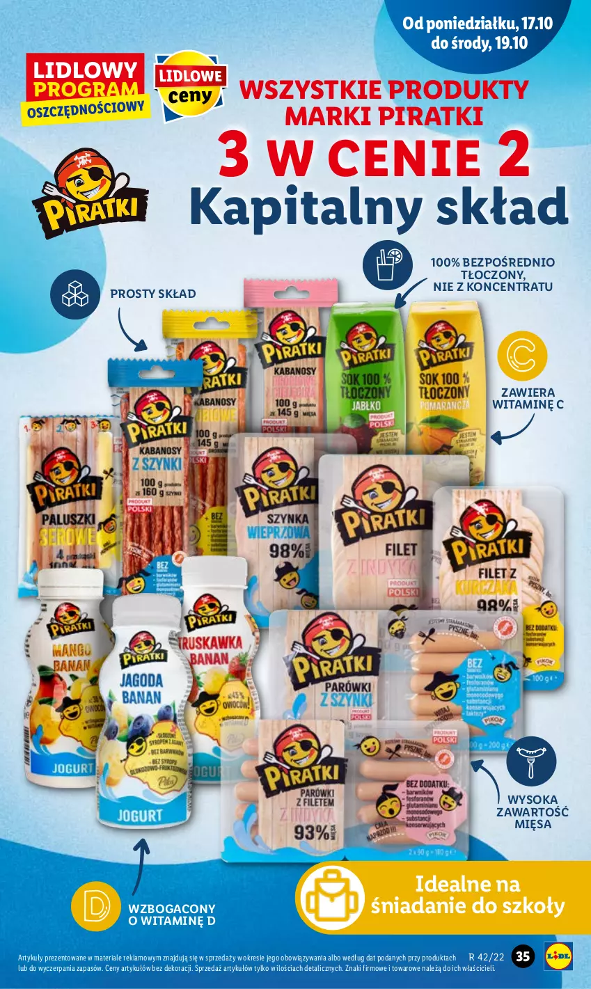 Gazetka promocyjna Lidl - GAZETKA - ważna 17.10 do 19.10.2022 - strona 37 - produkty: Sok