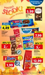 Gazetka promocyjna Lidl - GAZETKA - Gazetka - ważna od 19.10 do 19.10.2022 - strona 45 - produkty: Ciastka, Cukier, Bounty, Ferrero Rocher, Czekolada, Mola, Ferrero, Baton, Cukierki, Kakao