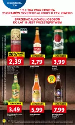 Gazetka promocyjna Lidl - GAZETKA - Gazetka - ważna od 19.10 do 19.10.2022 - strona 50 - produkty: Piwa, Gra, Tyskie, Pilsner Urquell, Lack