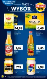 Gazetka promocyjna Lidl - GAZETKA - Gazetka - ważna od 19.10 do 19.10.2022 - strona 8 - produkty: Majonez, Torebka, Sok, Winiary, Herbata czarna, Lack, Lipton, Herbata, Hortex