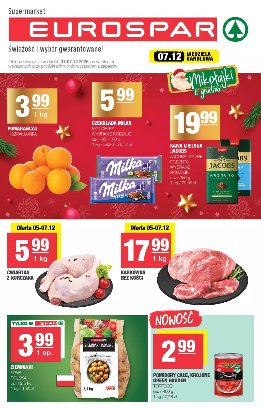 Gazetka promocyjna Spar - EuroSpar - ważna 01.12 do 11.12.2025 - strona 1 - produkty: Kurczak, Pomidory, Top