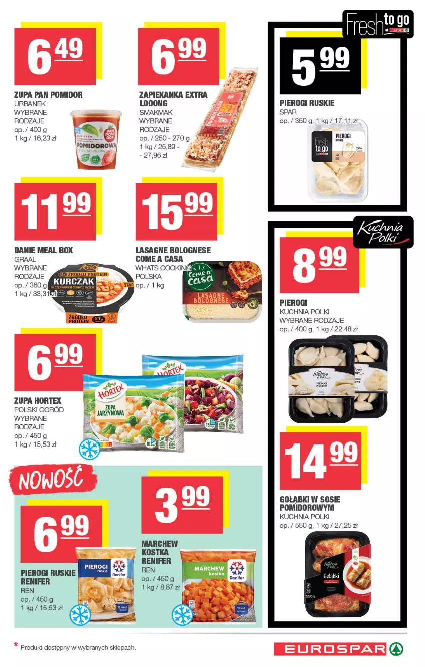 Gazetka promocyjna Spar - EuroSpar - ważna 01.12 do 11.12.2025 - strona 9 - produkty: Gra, Graal, Hortex, Kuchnia, Kurczak, Lasagne, Lasagne bolognese, Ogród, Pierogi, Renifer, Ryż, Ser, Sos, Zapiekanka, Zupa