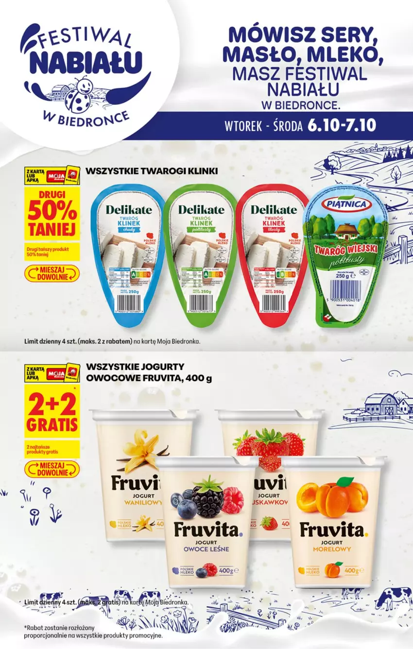 Gazetka promocyjna Biedronka - Gazetka - ważna 06.10 do 13.10.2026 - strona 1 - produkty: Jogurt, Masło, Mleko, Owoce, Por