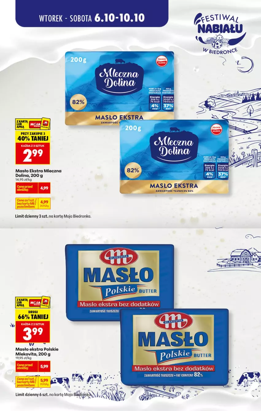 Gazetka promocyjna Biedronka - Gazetka - ważna 06.10 do 13.10.2026 - strona 4 - produkty: Masło, Mleko, Mlekovita, Por