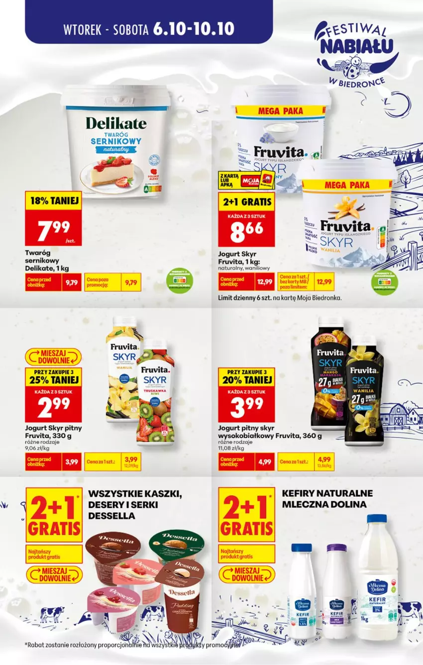 Gazetka promocyjna Biedronka - Gazetka - ważna 06.10 do 13.10.2026 - strona 5 - produkty: Deser, Fa, Gra, Jogurt, Jogurt pitny, Kefir, Ser, Sok, Twaróg