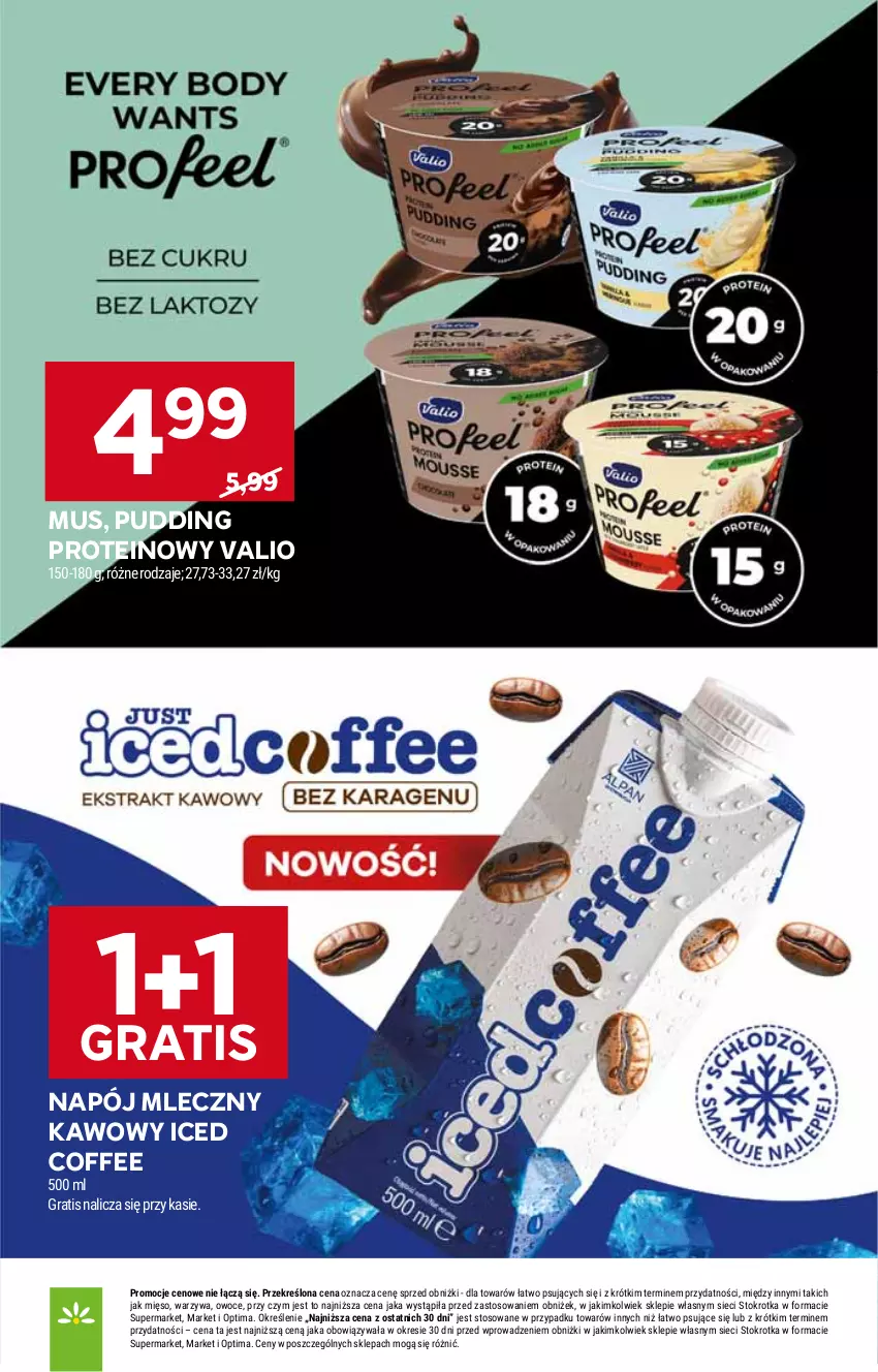 Gazetka promocyjna Stokrotka - Supermarket - ważna 15.10 do 21.10.2026 - strona 22 - produkty: Gra, Mięso, Mus, Napój, Napój mleczny, Optima, Owoce, Pudding, Warzywa