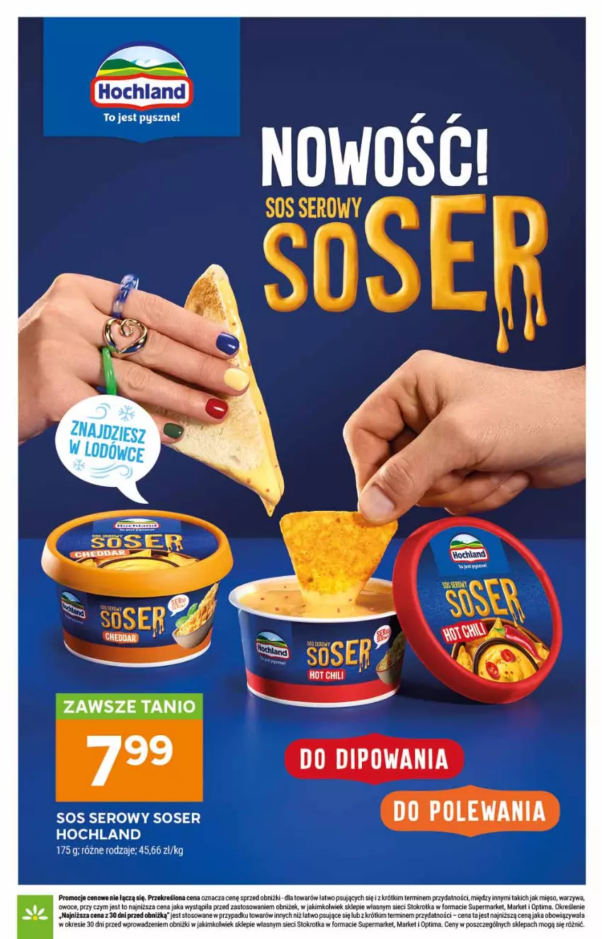 Gazetka promocyjna Stokrotka - Supermarket - ważna 15.10 do 21.10.2026 - strona 24 - produkty: Chia, Hochland, Mięso, Optima, Owoce, Ser, Sos, Warzywa
