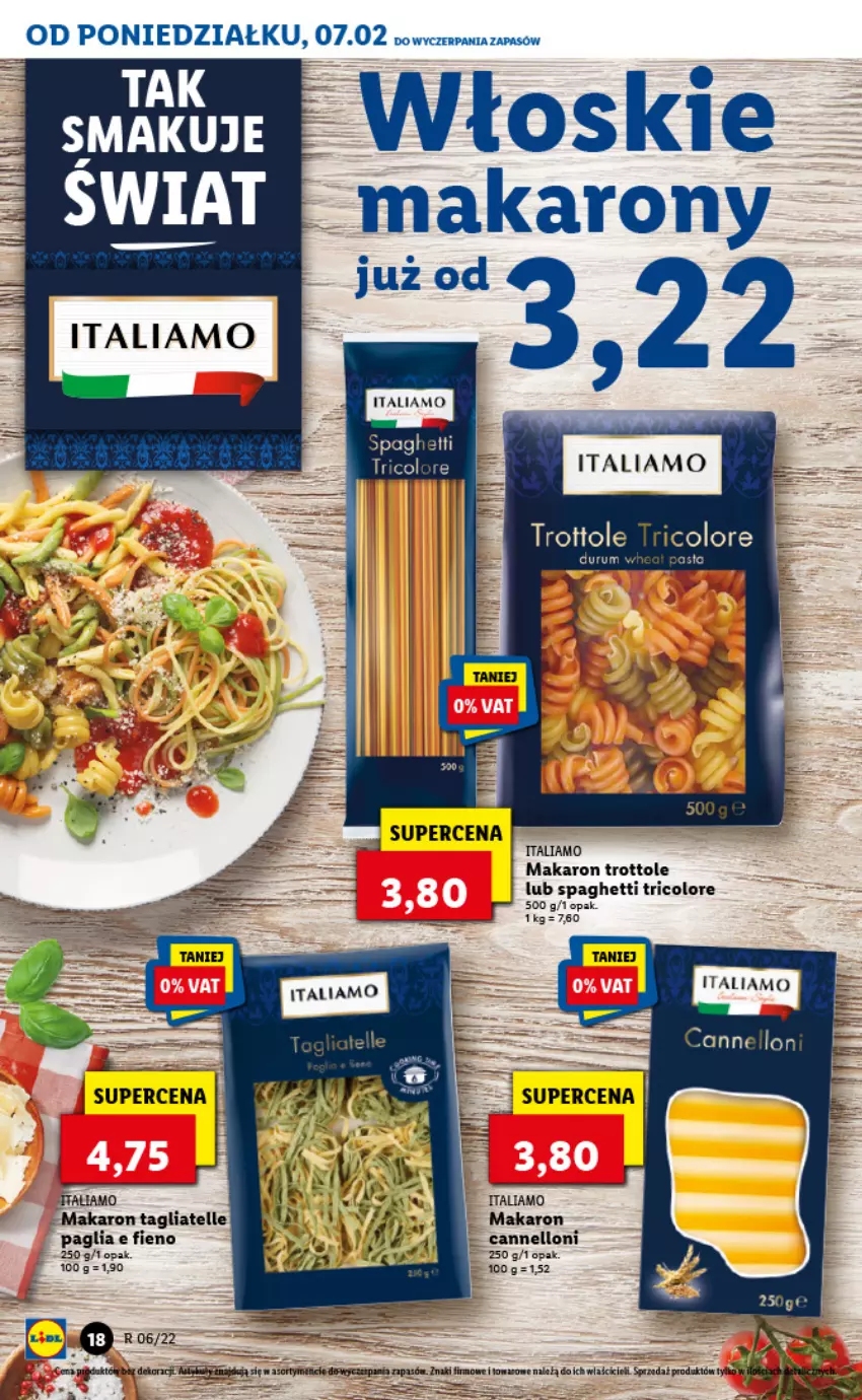 Gazetka promocyjna Lidl - GAZETKA - ważna 07.02 do 09.02.2022 - strona 18 - produkty: Makaron, Rum, Spaghetti, Tagliatelle