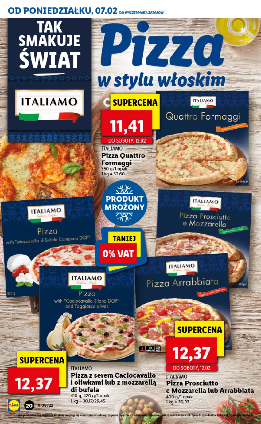 Gazetka promocyjna Lidl - GAZETKA - ważna 07.02 do 09.02.2022 - strona 20 - produkty: Fa, Maggi, Mozzarella, Pizza, Prosciutto, Ser