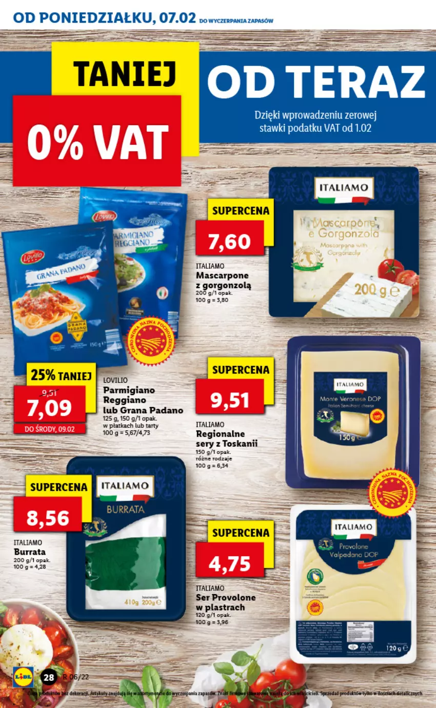 Gazetka promocyjna Lidl - GAZETKA - ważna 07.02 do 09.02.2022 - strona 28 - produkty: Burrata, Gra, Koc, Mascarpone, Ser