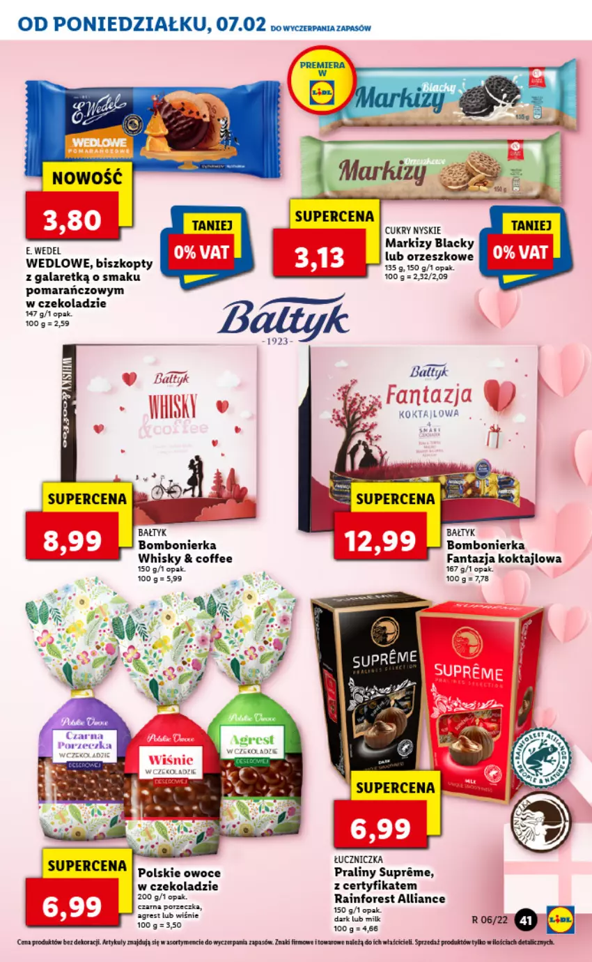 Gazetka promocyjna Lidl - GAZETKA - ważna 07.02 do 09.02.2022 - strona 41 - produkty: Biszkopty, Fa, Gala, Gres, Lack, Owoce, Praliny, Znicz