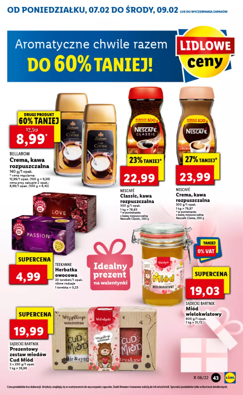 Gazetka promocyjna Lidl - GAZETKA - ważna 07.02 do 09.02.2022 - strona 43 - produkty: Bell, Bella, Fa, Kawa, Kawa rozpuszczalna, Miód, Teekanne, Torebka