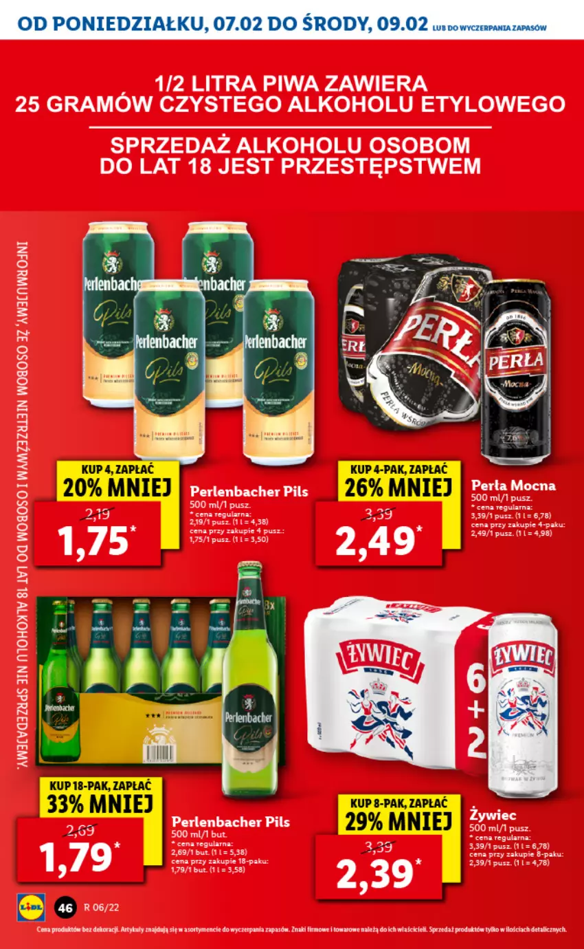 Gazetka promocyjna Lidl - GAZETKA - ważna 07.02 do 09.02.2022 - strona 46 - produkty: Gra, NBA, Paleta, Perła, Piwa