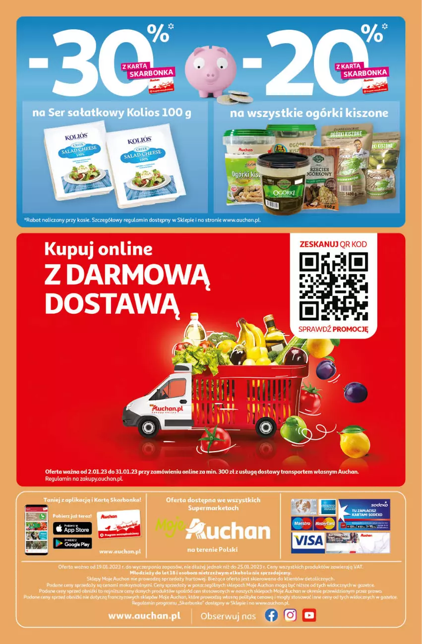 Gazetka promocyjna Auchan - Gazetka Koszyk Oszczędności Moje Auchan - ważna 19.01 do 25.01.2023 - strona 4 - produkty: Sałat, Ser