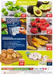 Gazetka promocyjna Carrefour - Gazetka Targi świeżości - Gazetka - ważna od 23.08 do 23.08.2021 - strona 4 - produkty: Cebula, Warzywa, Papryka czerwona, Papryka, Czosnek, Warzywa i owoce, Limonka, Owoce, Kukurydza
