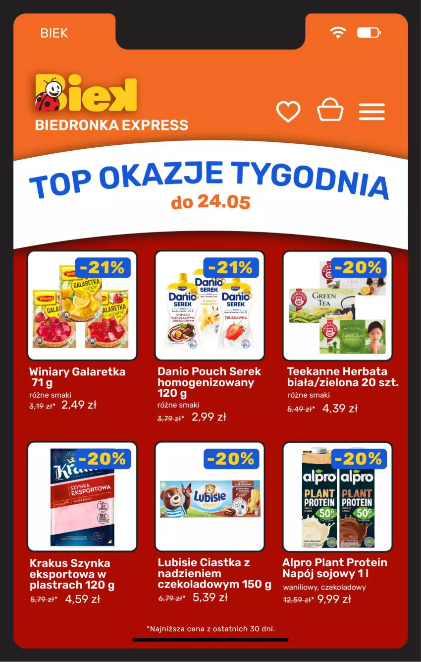 Gazetka promocyjna Biedronka - Gazetka - ważna 22.05 do 29.05.2026 - strona 4 - produkty: Ser, Serek