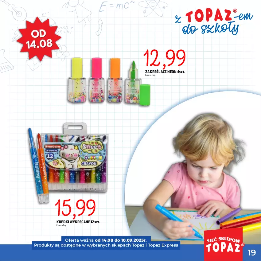 Gazetka promocyjna Topaz - Gazetka - ważna 17.07 do 10.09.2025 - strona 19 - produkty: Top