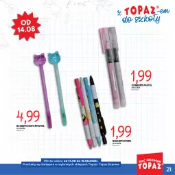 Gazetka promocyjna Topaz - Gazetka - Gazetka - ważna od 10.09 do 10.09.2025 - strona 21 - produkty: Top, Długopis
