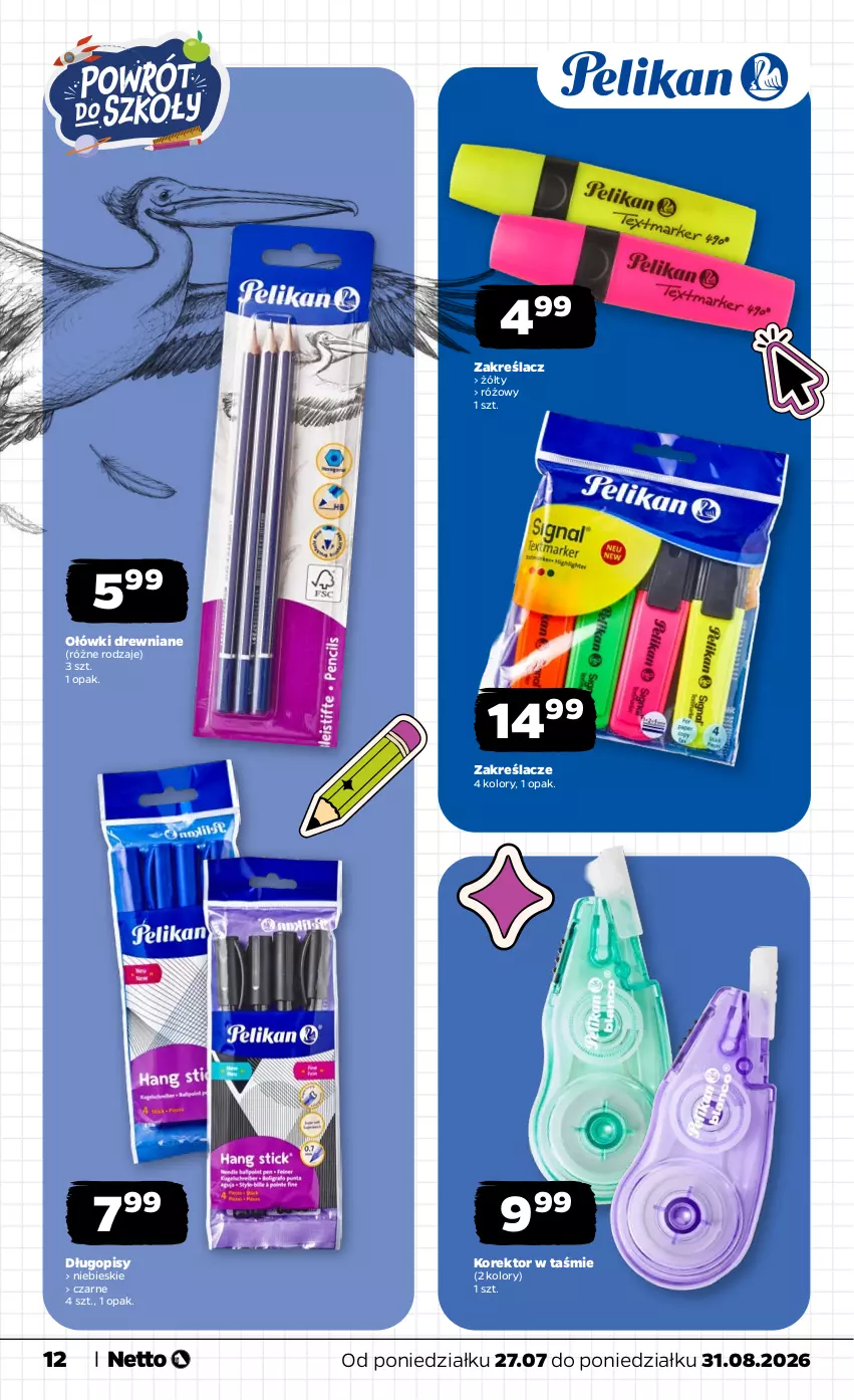 Gazetka promocyjna Netto - Katalog BTS_2026 - ważna 27.07 do 31.08.2026 - strona 12 - produkty: Długopis