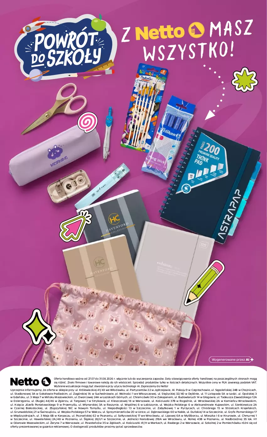 Gazetka promocyjna Netto - Katalog BTS_2026 - ważna 27.07 do 31.08.2026 - strona 28 - produkty: Dzieci, Fa, Flamastry, Gry, Karp, Kujawski, Noż, Nożyczki, Papier, Piec, Podlaski, Półka, Sok, Stock, Top, Wino