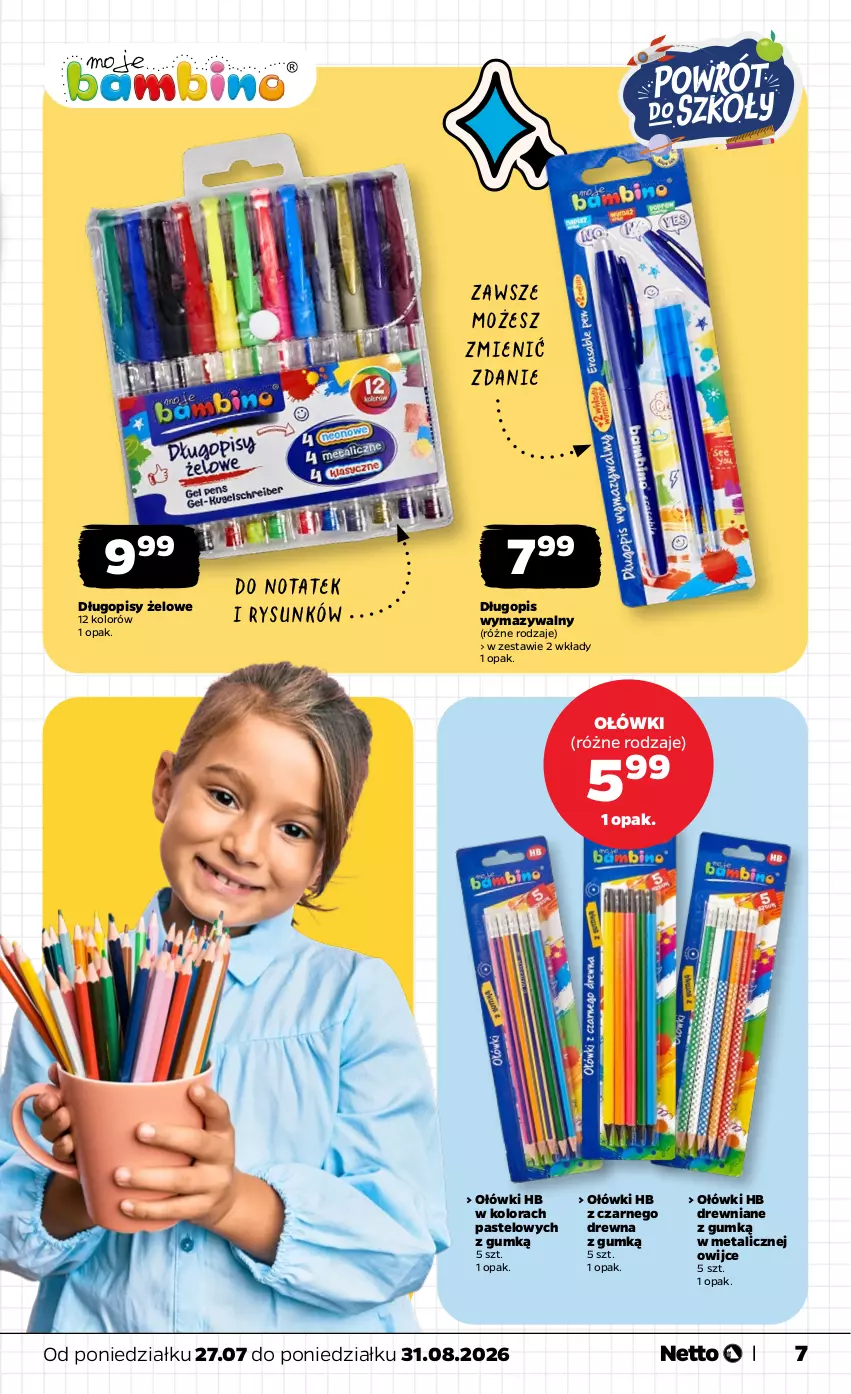 Gazetka promocyjna Netto - Katalog BTS_2026 - ważna 27.07 do 31.08.2026 - strona 7 - produkty: Długopis