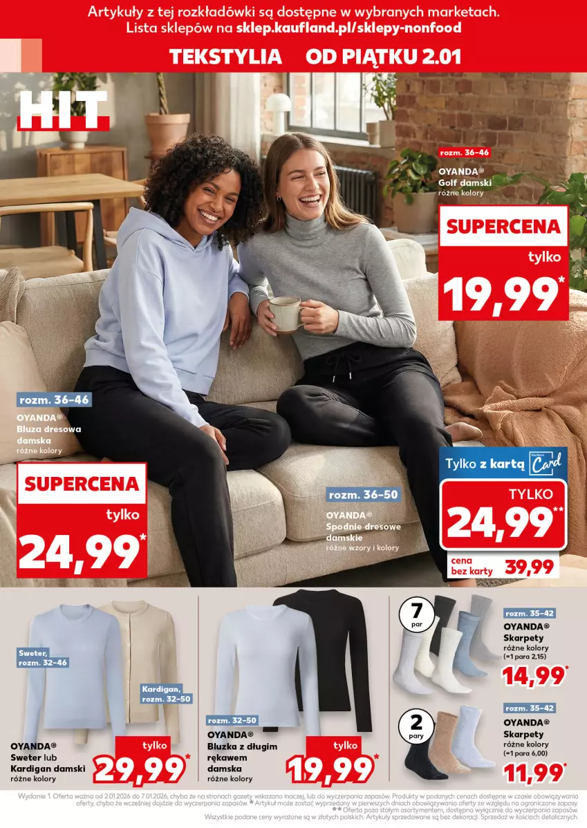 Gazetka promocyjna Kaufland - Kaufland - ważna 02.01 do 07.01.2026 - strona 16 - produkty: Kardigan, Karp, Sweter
