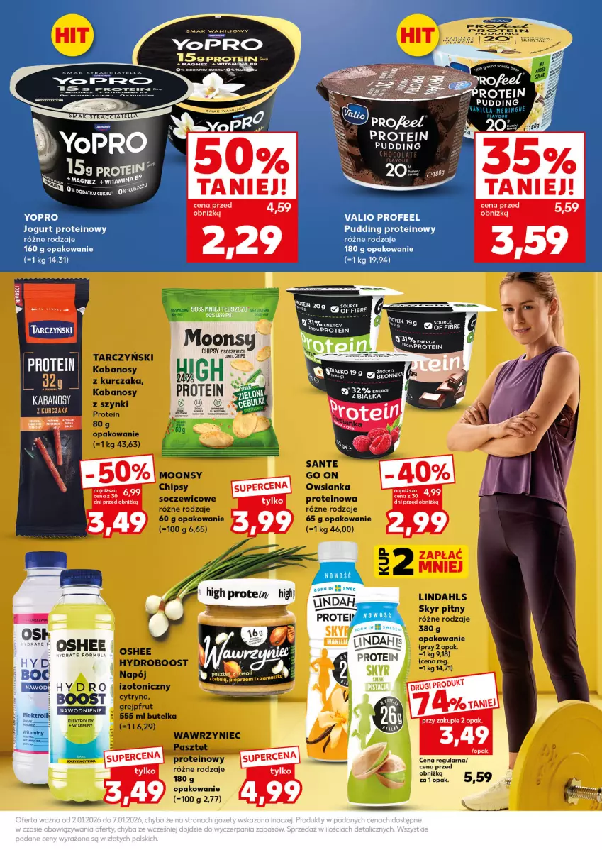 Gazetka promocyjna Kaufland - Kaufland - ważna 02.01 do 07.01.2026 - strona 7 - produkty: Chipsy, Grejpfrut, Kabanos, Kurczak, LANA, LG, Magnez, Napój, Oshee, Owsianka, Pasztet, Sante, Tarczyński