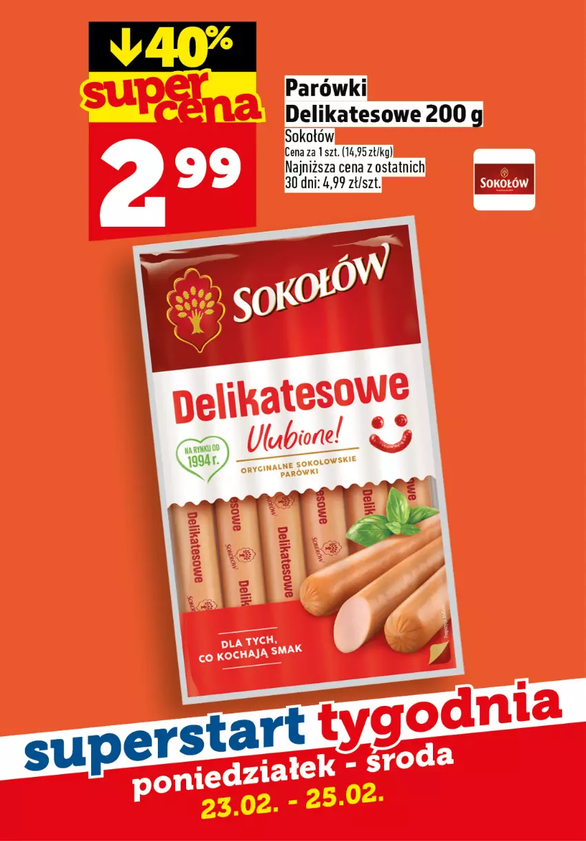 Gazetka promocyjna Topaz - Gazetka - ważna 23.02 do 25.02.2026 - strona 4 - produkty: Sok, Sokołów