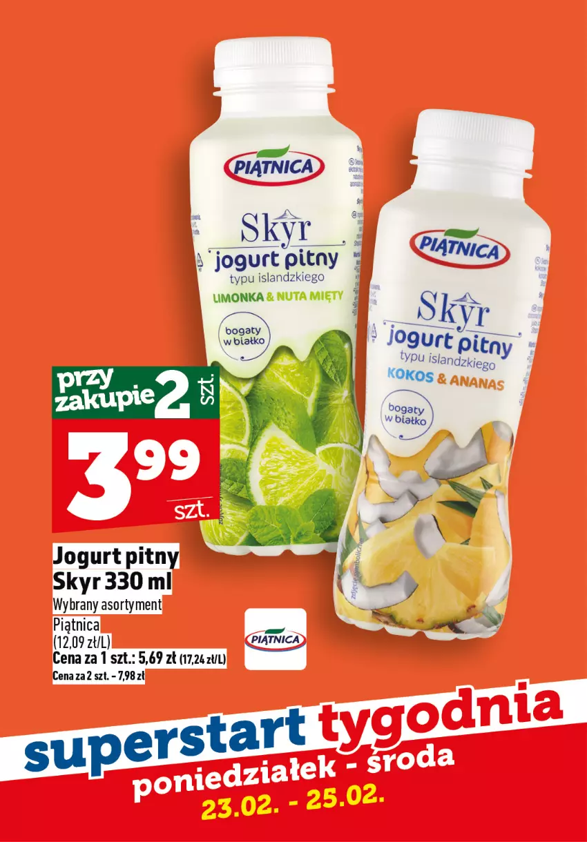 Gazetka promocyjna Topaz - Gazetka - ważna 23.02 do 25.02.2026 - strona 6 - produkty: Isla, Jogurt, Jogurt pitny, Piątnica