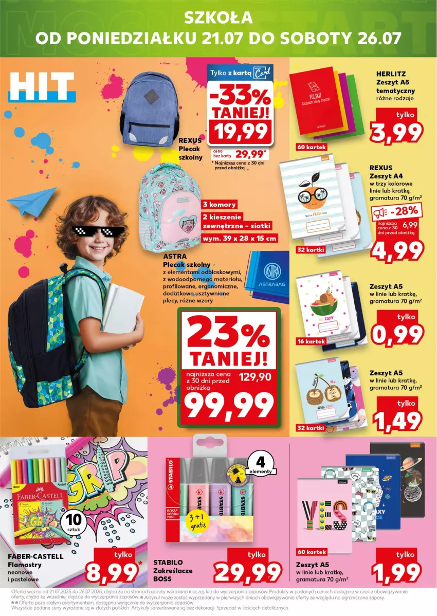 Gazetka promocyjna Kaufland - Kaufland - ważna 17.07 do 23.07.2025 - strona 17 - produkty: Flamastry, Gra, Plecak, Por, Rama
