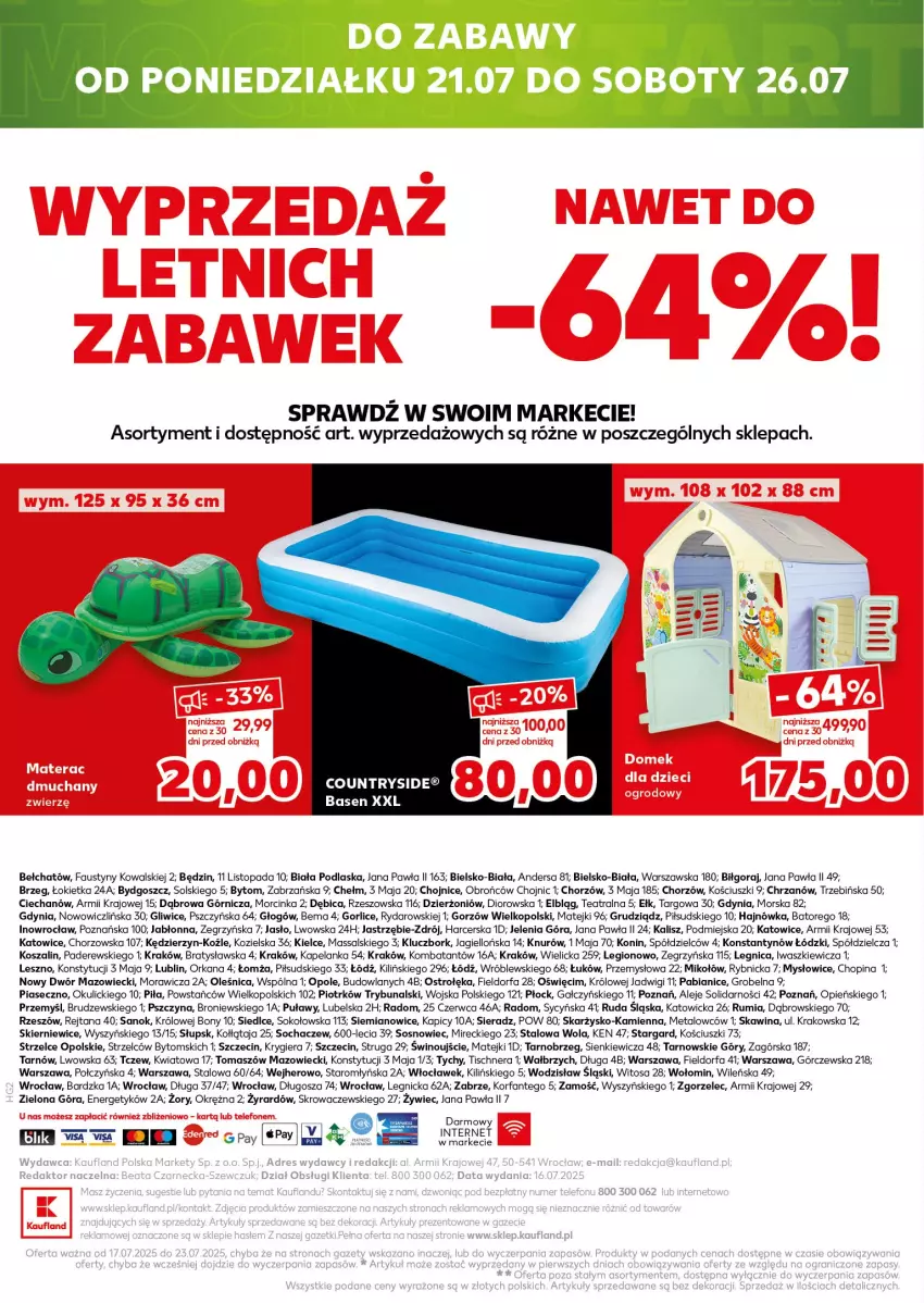 Gazetka promocyjna Kaufland - Kaufland - ważna 17.07 do 23.07.2025 - strona 20 - produkty: BIC, Chrzan, Dior, Fa, Inka, Kosz, Orka, Rum, Sok, Sos, Szal, Top, Wino