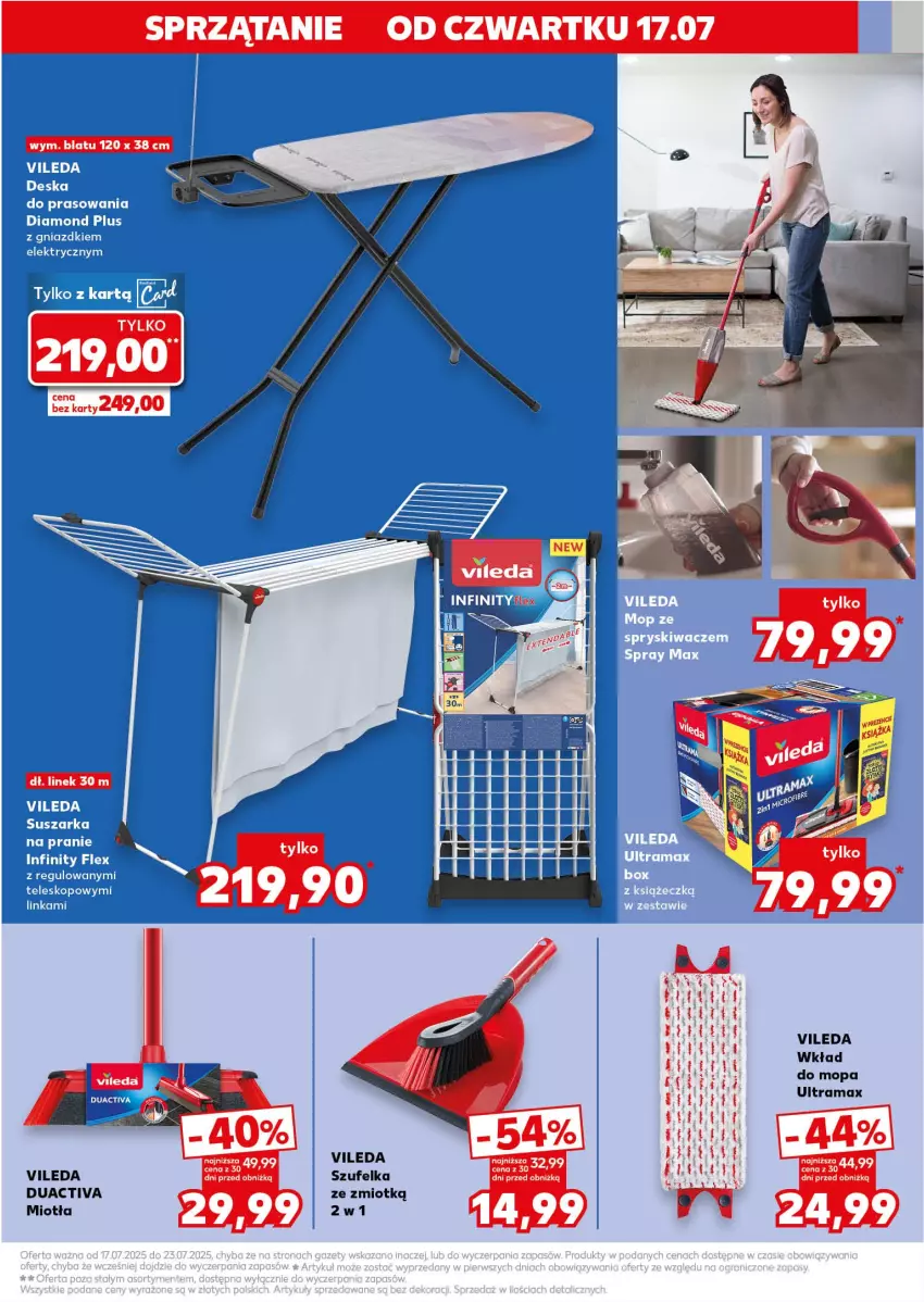 Gazetka promocyjna Kaufland - Kaufland - ważna 17.07 do 23.07.2025 - strona 5 - produkty: Miotła, Mop, Rama, Sprzątanie, Szufelka, Vileda