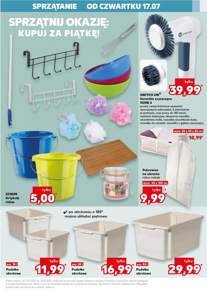 Gazetka promocyjna Kaufland - Kaufland - ważna 17.07 do 23.07.2025 - strona 7 - produkty: Pokrowiec, Pokrowiec na ubrania, Por, Pudełko, Silan, Sprzątanie, Szczotka, Ubrania