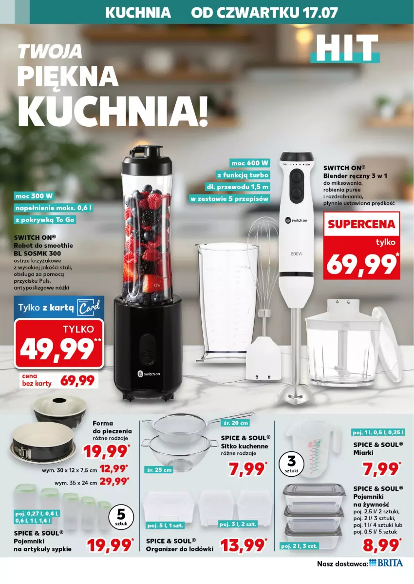 Gazetka promocyjna Kaufland - Kaufland - ważna 17.07 do 23.07.2025 - strona 8 - produkty: Blender, Blender ręczny, Kuchnia, Organizer, Piec, Pojemnik, Por, Pur, Sitko, Smoothie, Sok, Sos
