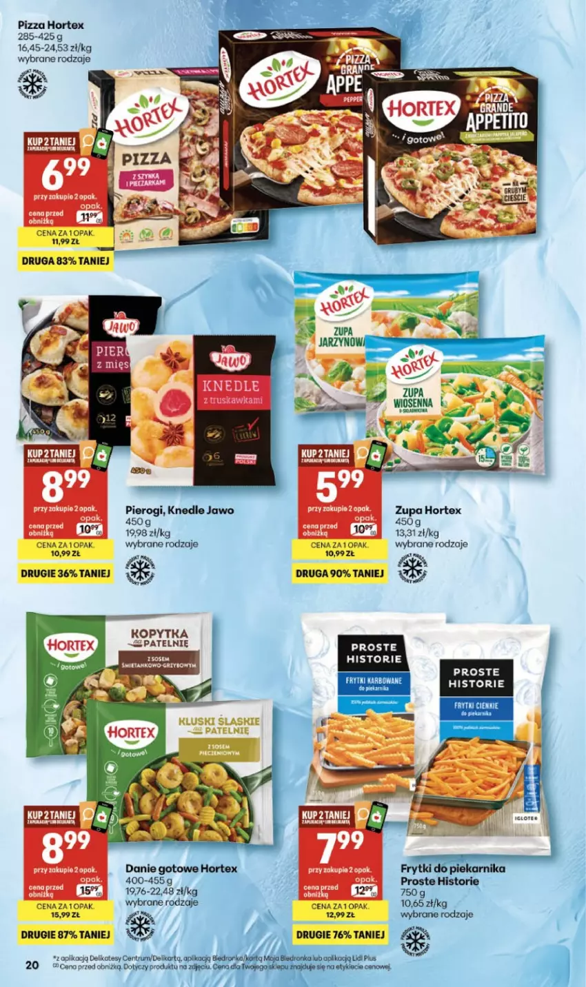 Gazetka promocyjna Delikatesy Centrum - Franczyza DC11 Czwartek - ważna 12.03 do 18.03.2026 - strona 20 - produkty: Danie gotowe, Frytki, Hortex, Knedle, Piekarnik, Pierogi, Pizza, Rum, Zupa