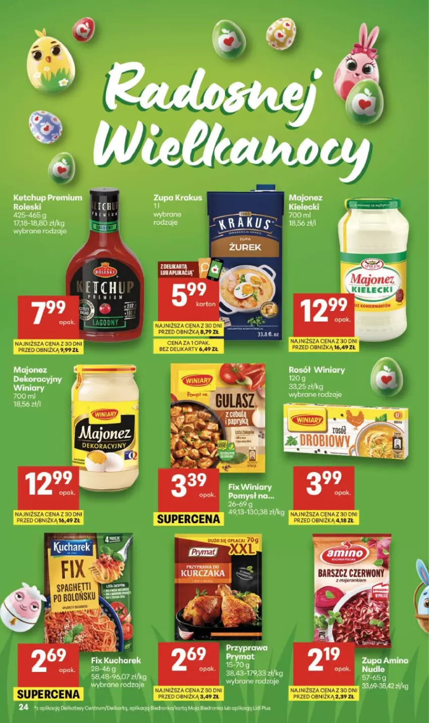 Gazetka promocyjna Delikatesy Centrum - Franczyza DC11 Czwartek - ważna 12.03 do 18.03.2026 - strona 24 - produkty: Ketchup, Rosół, Rum, Spaghetti, Winiary, Zupa