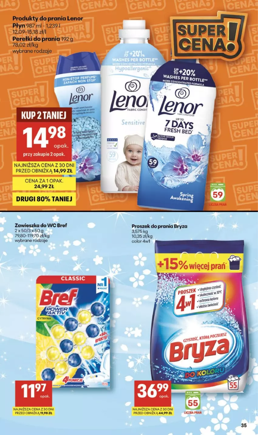 Gazetka promocyjna Delikatesy Centrum - Franczyza DC11 Czwartek - ważna 12.03 do 18.03.2026 - strona 35 - produkty: Bref, Bryza, Fa, Lenor, Perfum, Proszek do prania, Zawieszka do wc